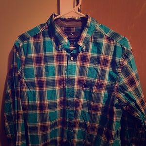 American Eagle Plaid Button Down Men’s M
